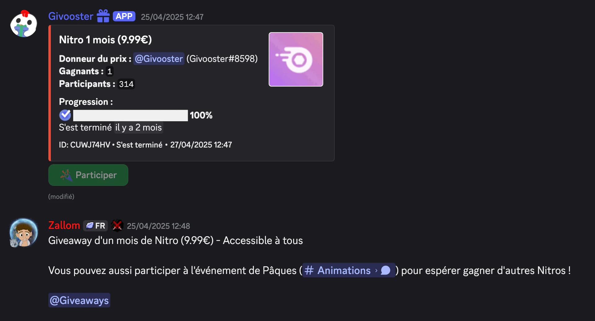 Slash FR événement de Pâques